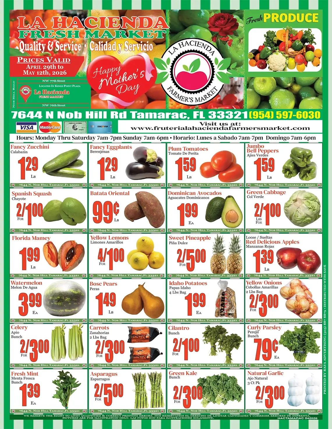 LA HACIENDA FRESH Tamarac IHD 04282026